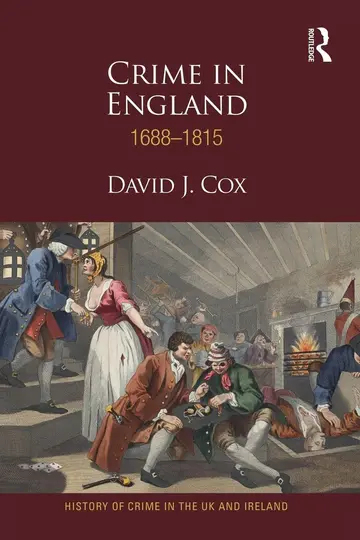 Cover of Crime in England 1688-1815