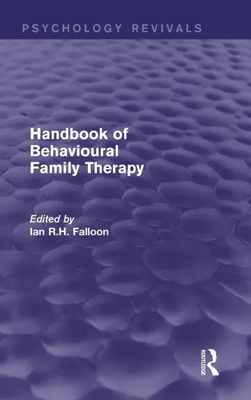 Cover of Handbook of Behavioural Family Therapy