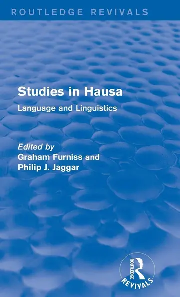 Cover of Studies in Hausa
