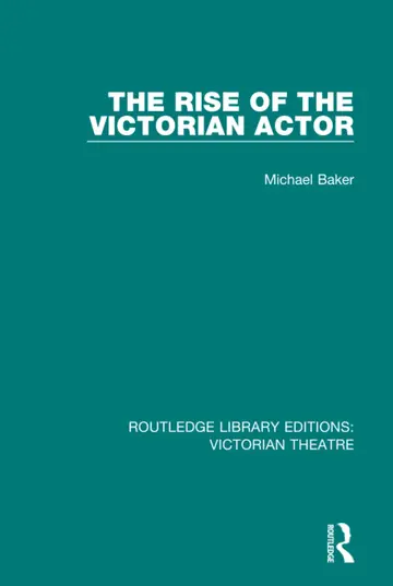 Cover of The Rise of the Victorian Actor (1)