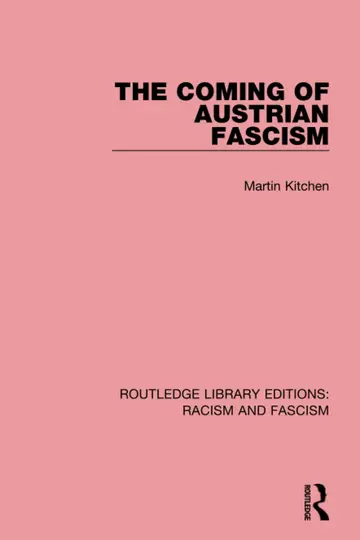 Cover of The Coming of Austrian Fascism