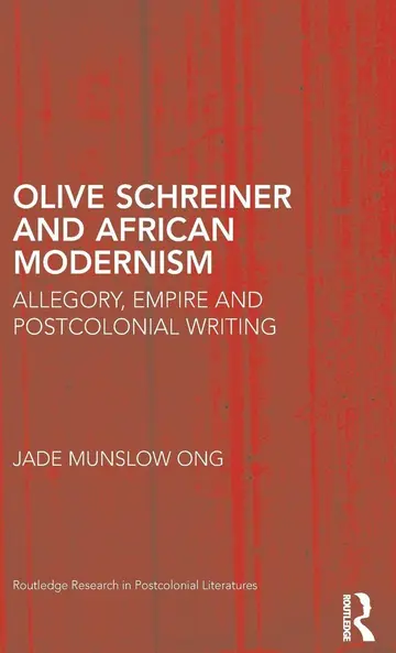 Cover of Olive Schreiner and African Modernism