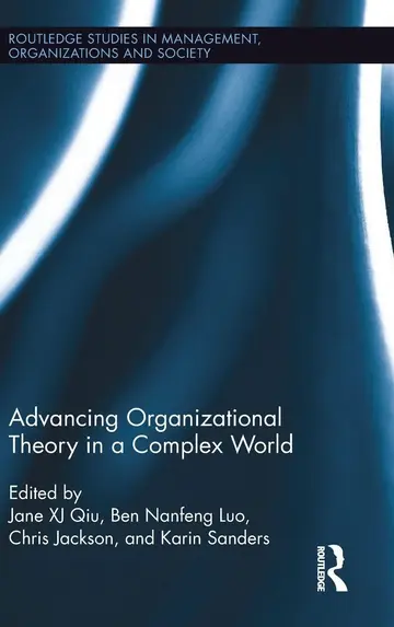 Cover of Advancing Organizational Theory in a Complex World