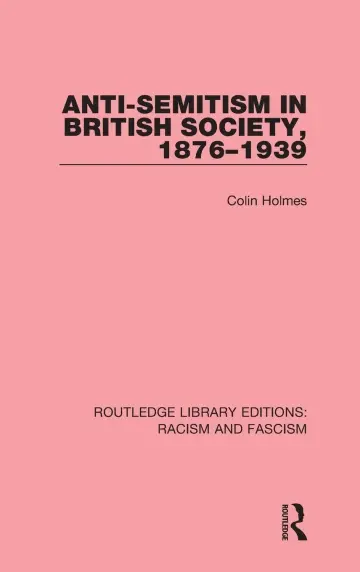 Cover of Anti-semitism in British Society, 1876-1939