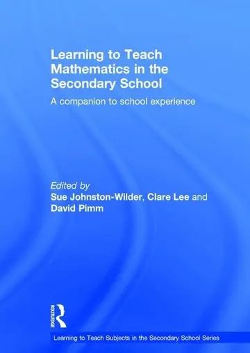 Cover of Learning to Teach Mathematics in the Secondary School