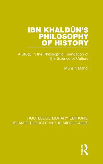Cover of Ibn Khaldun's Philosophy of History