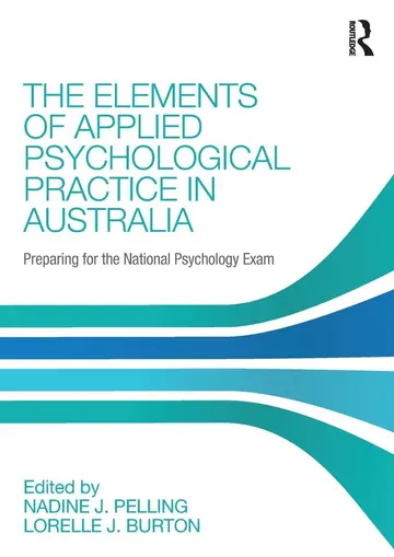 Cover of The Elements of Applied Psychological Practice in Australia