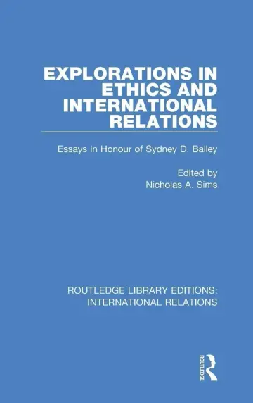 Cover of Explorations in Ethics and International Relations