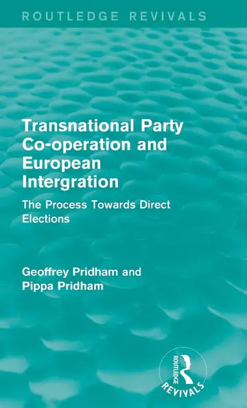 Cover of Transnational Party Co-operation and European Intergration
