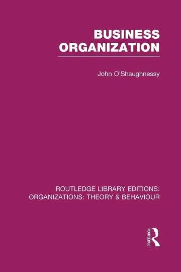 Cover of Business Organization
