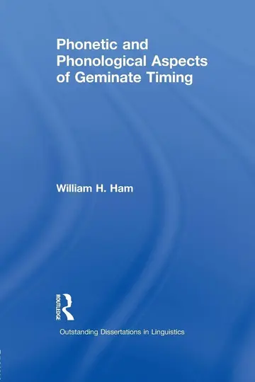Cover of Phonetic and Phonological Aspects of Geminate Timing