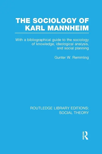 Cover of The Sociology of Karl Mannheim