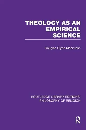 Cover of Theology as an Empirical Science