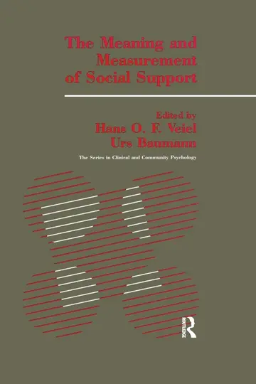 Cover of The Meaning and Measurement of Support