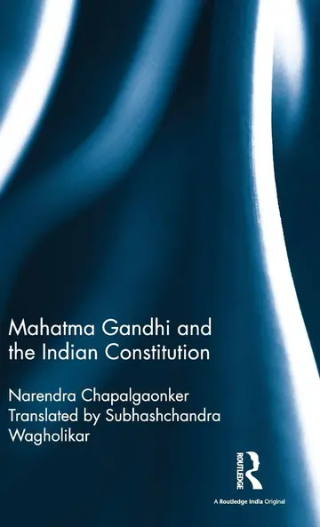 Cover of Mahatma Gandhi and the Indian Constitution