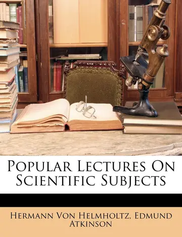 Cover of Popular Lectures on Scientific Subjects