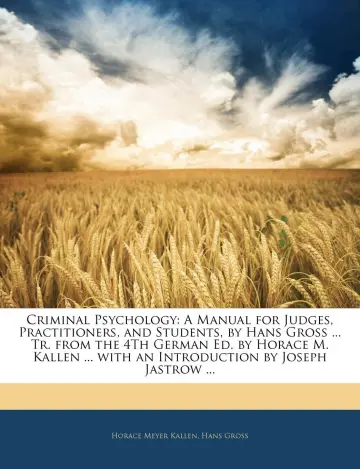 Cover of Criminal Psychology