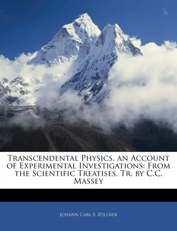 Cover of Transcendental Physics, an Account of Experimental Investigations