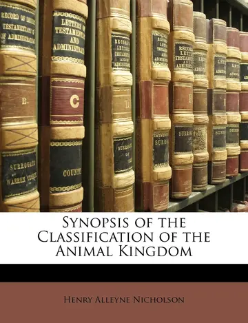 Cover of Synopsis of the Classification of the Animal Kingdom