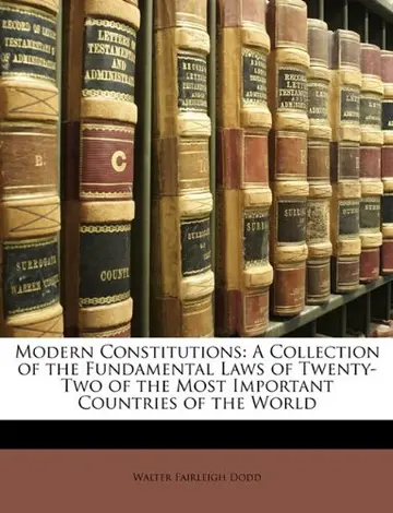 Cover of Modern Constitutions
