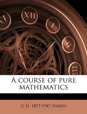 Cover of A Course of Pure Mathematics