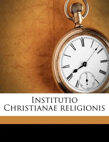 Cover of Institutio Christianae Religionis