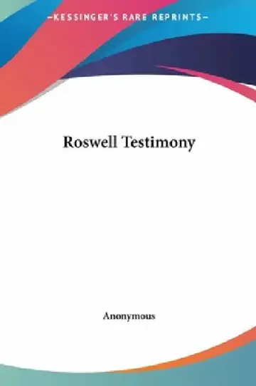Cover of Roswell Testimony