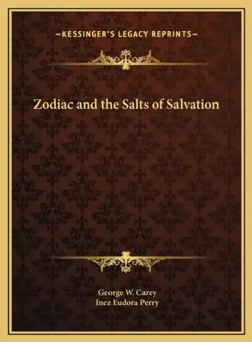 Cover of Zodiac and the Salts of Salvation