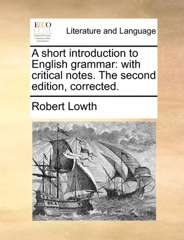Cover of A Short Introduction to English Grammar