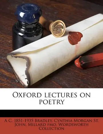 Cover of Oxford Lectures on Poetry