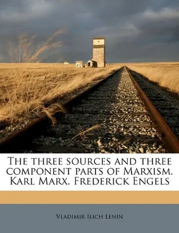 Cover of The Three Sources and Three Component Parts of Marxism. Karl Marx. Frederick Engels