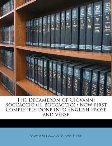 Cover of The Decameron of Giovanni Boccaccio (Il Boccaccio)