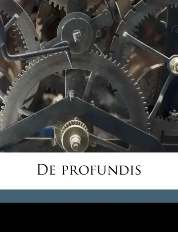 Cover of de Profundis