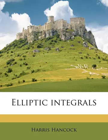 Cover of Elliptic Integrals
