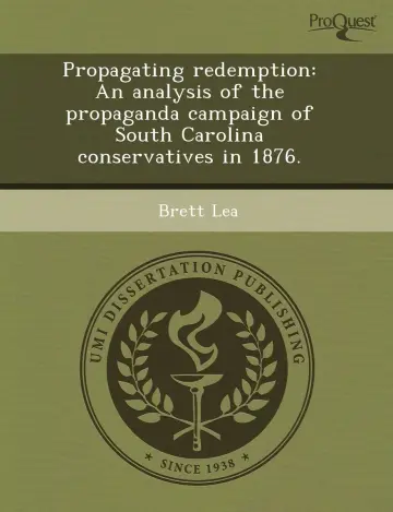 Cover of Propagating Redemption