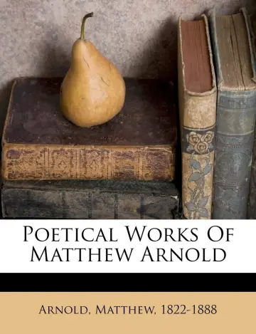 Cover of Poetical Works of Matthew Arnold