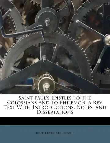 Cover of Saint Paul's Epistles to the Colossians and to Philemon
