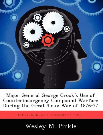 Cover of Major General George Crook's Use of Counterinsurgency Compound Warfare During the Great Sioux War of 1876-77