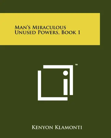 Cover of Man's Miraculous Unused Powers, Book 1