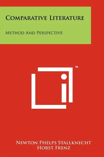 Cover of Comparative Literature