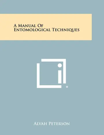 Cover of A Manual of Entomological Techniques