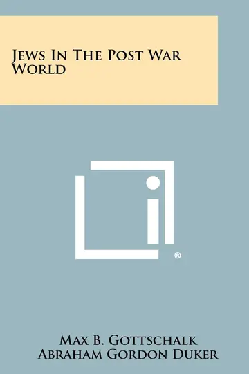 Cover of Jews in the Post War World