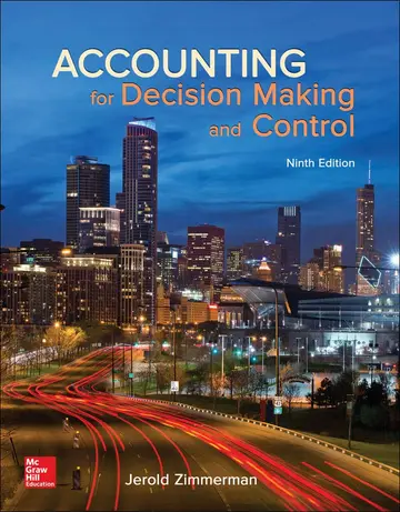 Cover of Accounting for Decision Making and Control