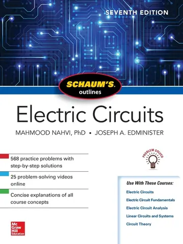 Cover of Schaum's Outline of Electric Circuits, Seventh Edition