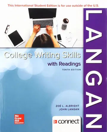 Cover of ISE College Writing Skills with Readings
