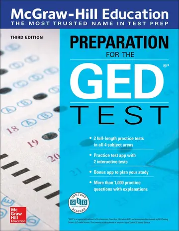 Cover of McGraw-Hill Education Preparation for the GED Test, Third Edition