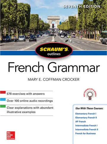 Cover of Schaum's Outline of French Grammar, Seventh Edition