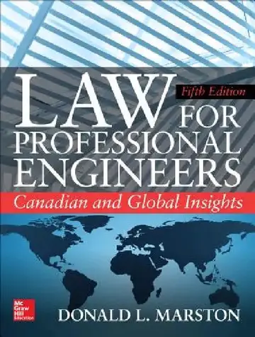Cover of Law for Professional Engineers