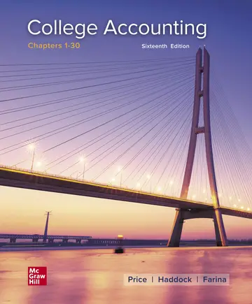 Cover of College Accounting Chapters 1-30