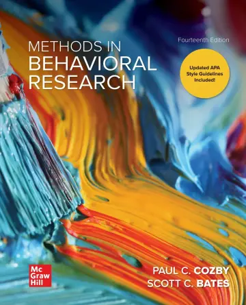 Cover of Methods in Behavioral Research